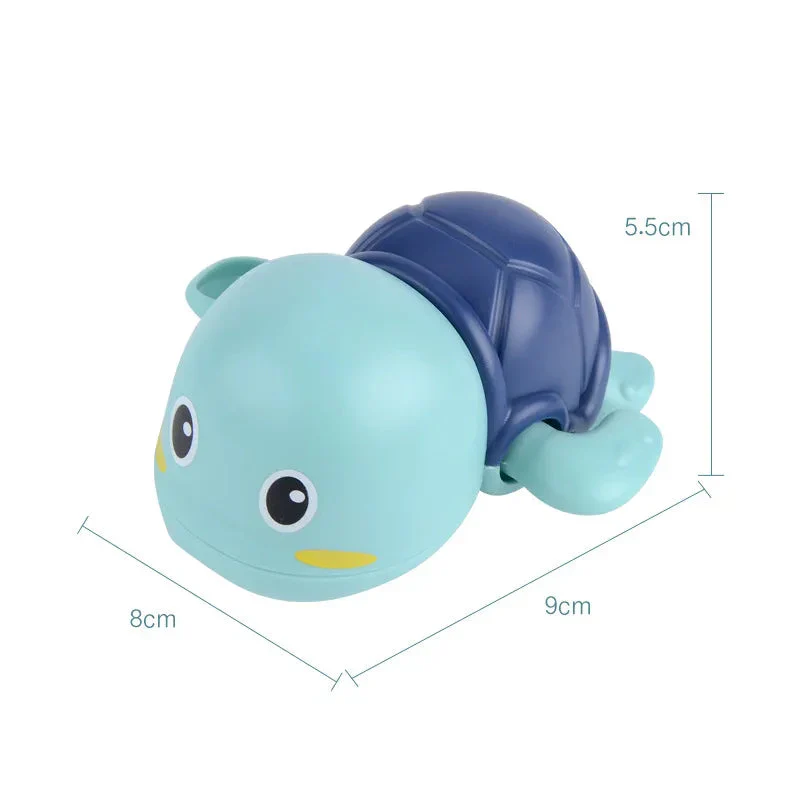 Baby bath toys for children water play small yellow duck swimming baby kids play with water duckling small turtle boys and girls - Image 6
