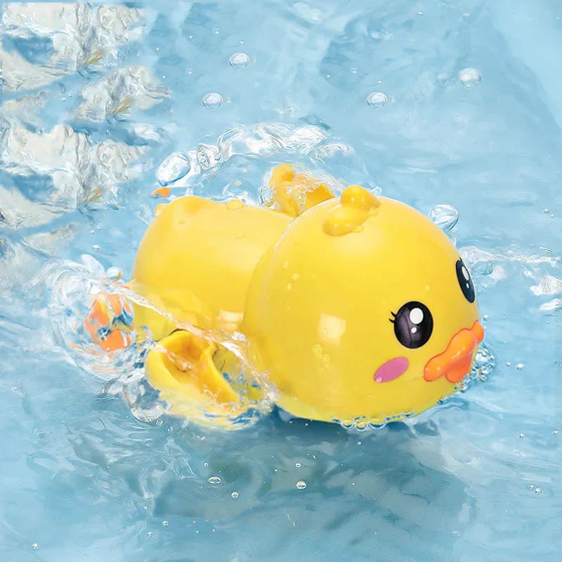 Baby bath toys for children water play small yellow duck swimming baby kids play with water duckling small turtle boys and girls - Image 9