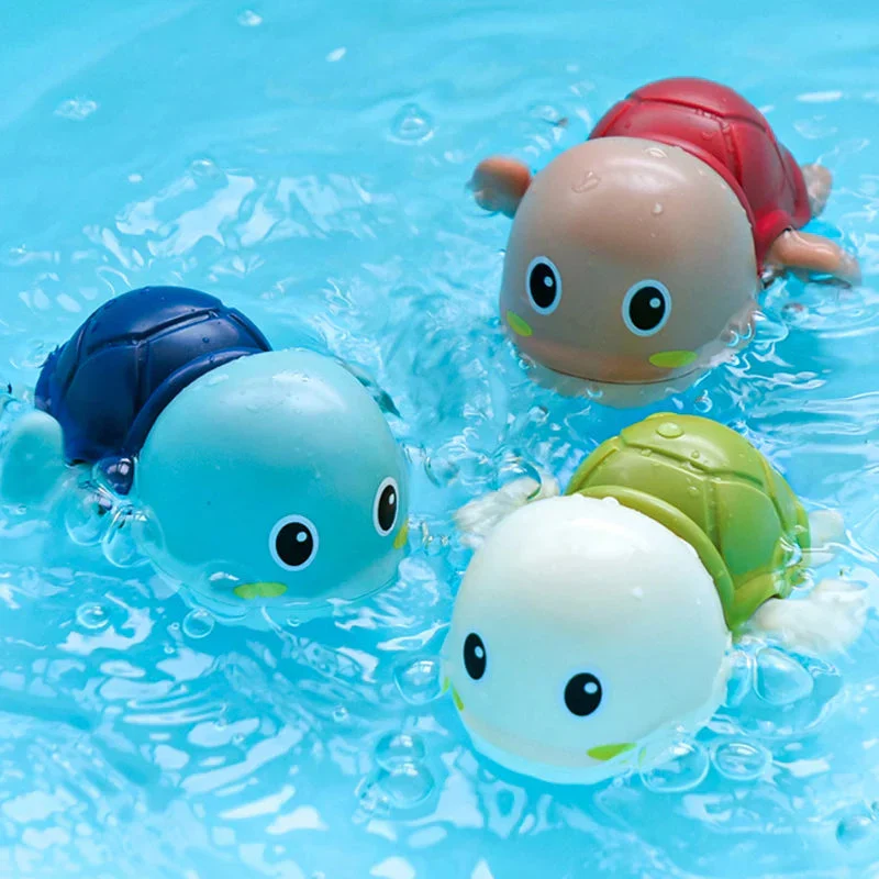 Baby Bath Toys - Swimming Clockwork Dolls & Tortoise | Fun & Safe Water Play for Kid - Image 5
