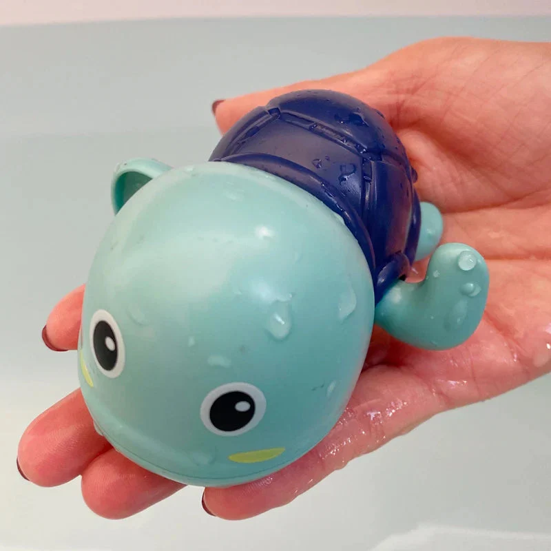 Baby Bath Toys - Swimming Turtle Whale Clockwork Water Toys for Kids | Safe Fun Bath Time Play - Image 12