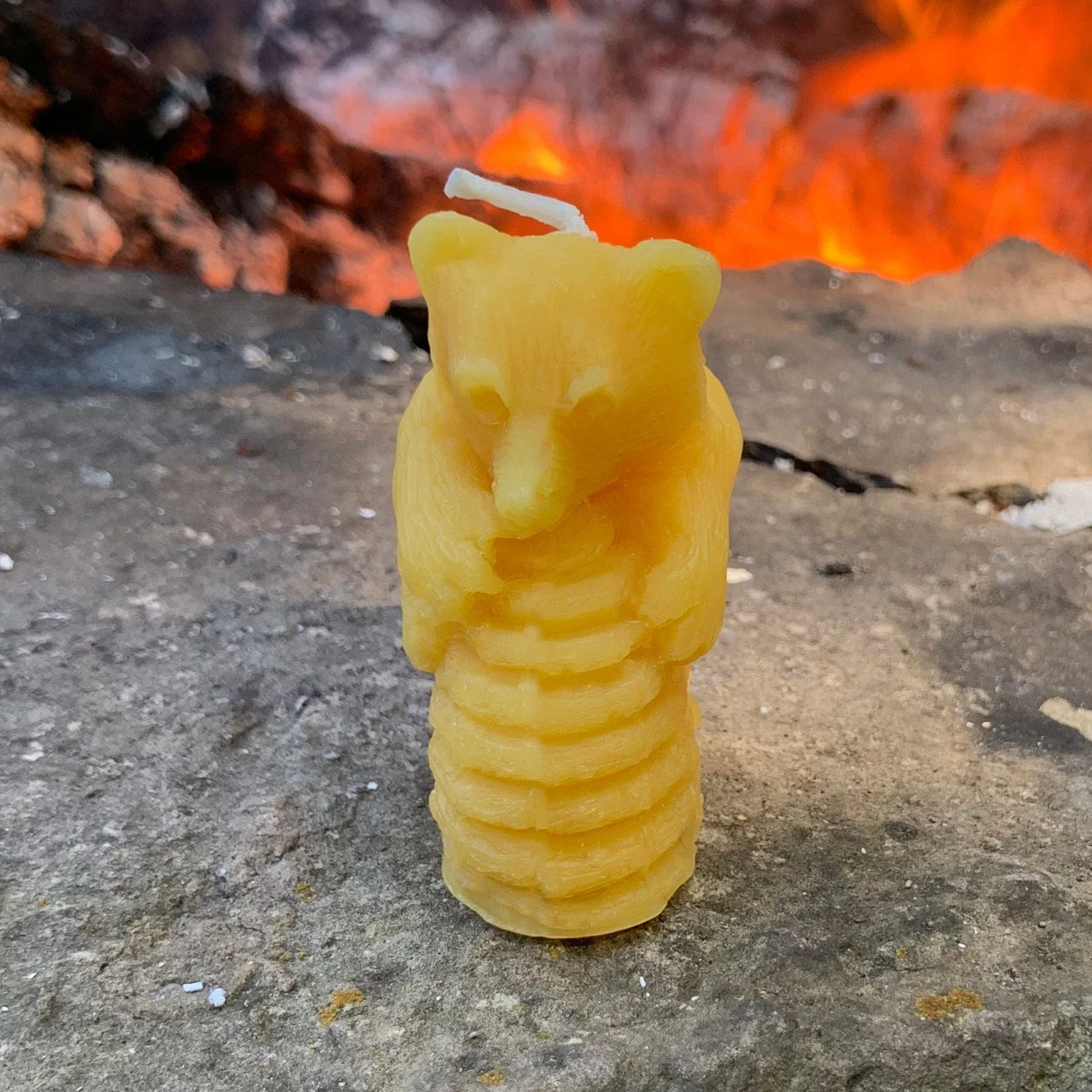 Baby Bear Hugging Beehive Candle - Image 3