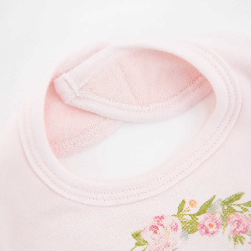 Baby bib with 3 baby drool towels - Image 3
