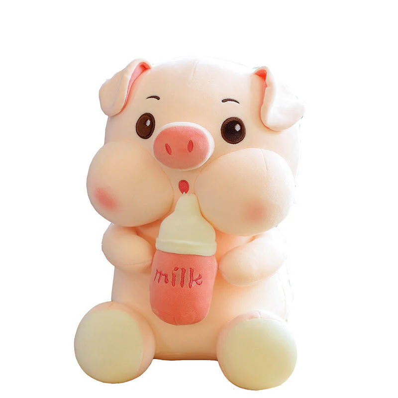 Baby Bottle Pig Ragdoll Plush Toy Doll - Image 4