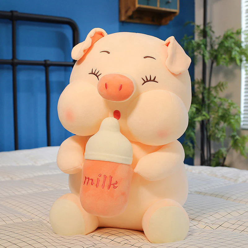 Baby Bottle Pig Ragdoll Plush Toy Doll - Image 5