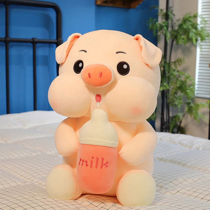 Baby Bottle Pig Ragdoll Plush Toy Doll - Image 6