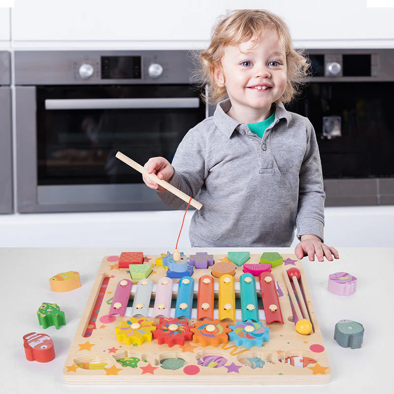 Baby Busy Board Diy Accessories Fruit Games Wooden Toys - Image 2