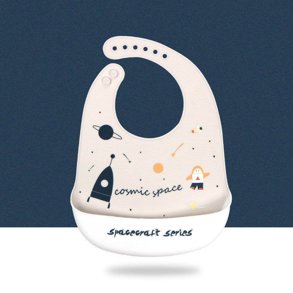 Baby Cartoon Silicone Bib Waterproof And Dirt-proof Super Soft - Image 5