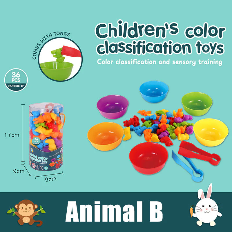 Baby Children's Rainbow Counting Early Education Cognitive Toys Math Toddler Game Set - Image 4