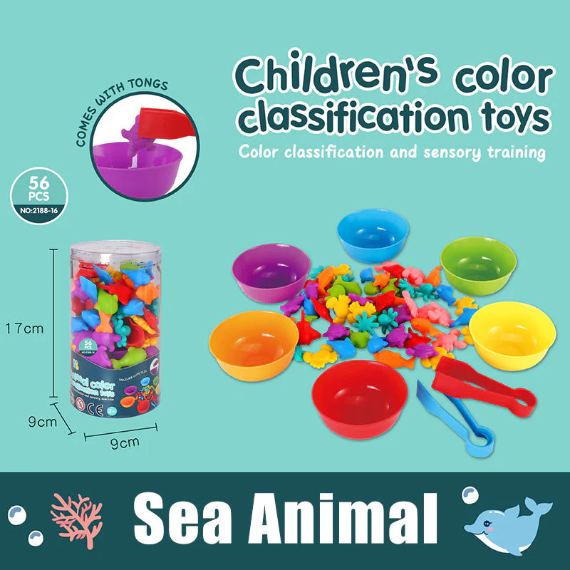Baby Children's Rainbow Counting Early Education Cognitive Toys Math Toddler Game Set - Image 5