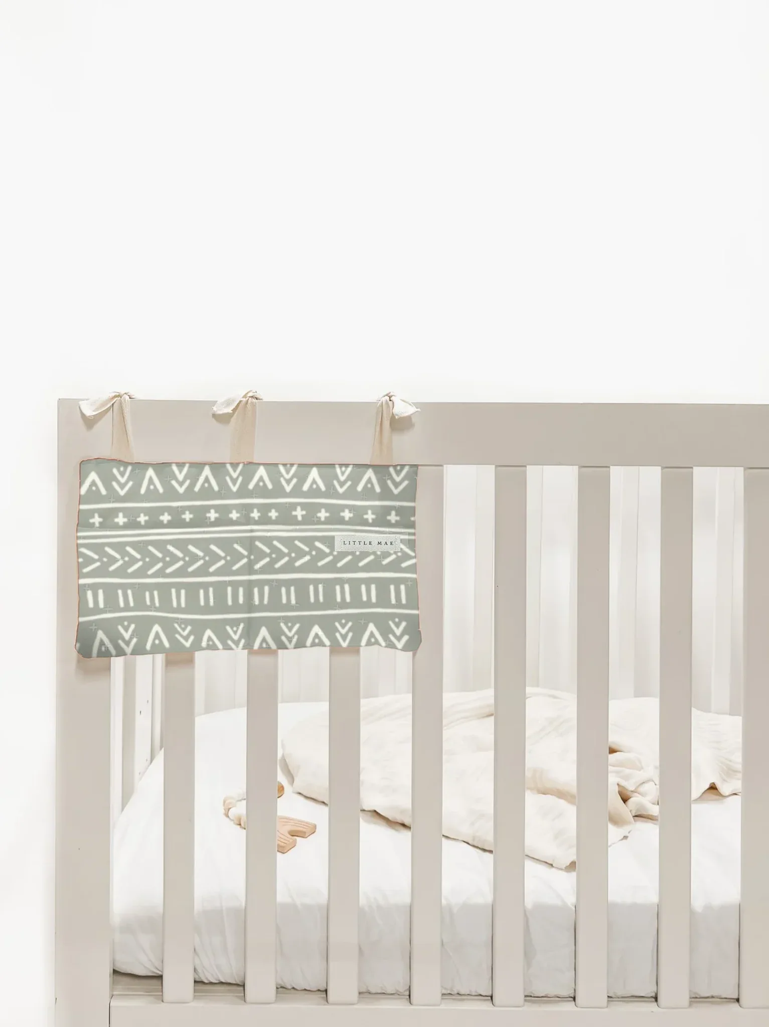 Baby Crib Diaper Caddy Storage Organizer Nursery Room - Image 2