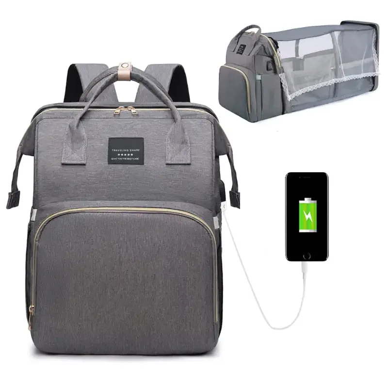 Baby Diaper Bag - Foldable Baby Bed - # BAGEG11610003 - Image 6