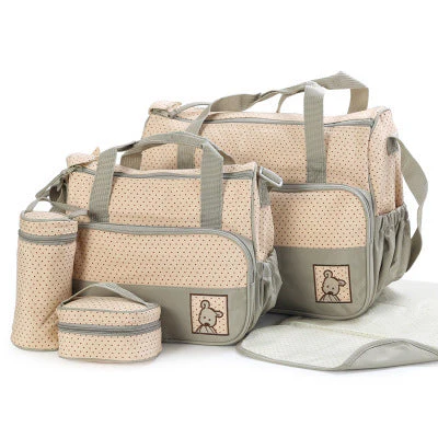 Baby Diaper Bag Suits For Mom Baby Bottle Holder Mother Mummy Stroller Maternity Nappy Bags Sets - Image 2