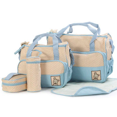 Baby Diaper Bag Suits For Mom Baby Bottle Holder Mother Mummy Stroller Maternity Nappy Bags Sets - Image 4