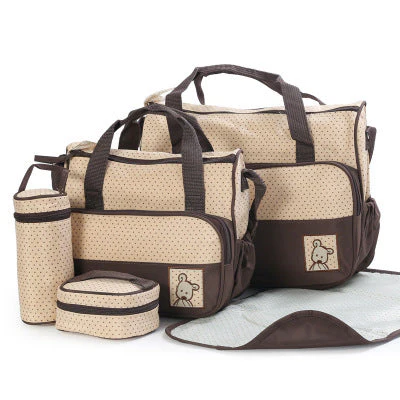 Baby Diaper Bag Suits For Mom Baby Bottle Holder Mother Mummy Stroller Maternity Nappy Bags Sets - Image 5