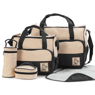 Baby Diaper Bag Suits For Mom Baby Bottle Holder Mother Mummy Stroller Maternity Nappy Bags Sets - Image 6