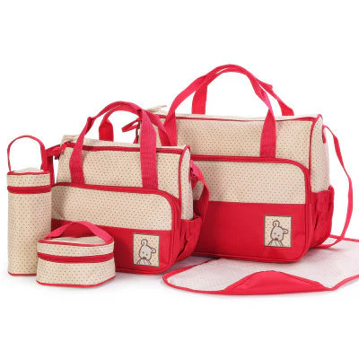 Baby Diaper Bag Suits For Mom Baby Bottle Holder Mother Mummy Stroller Maternity Nappy Bags Sets - Image 7