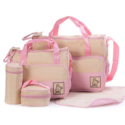 Baby Diaper Bag Suits For Mom Baby Bottle Holder Mother Mummy Stroller Maternity Nappy Bags Sets - Image 9