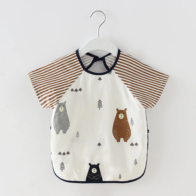Baby Dinner Coverall Bib Spring And Autumn Long Sleeve Apron - Image 12