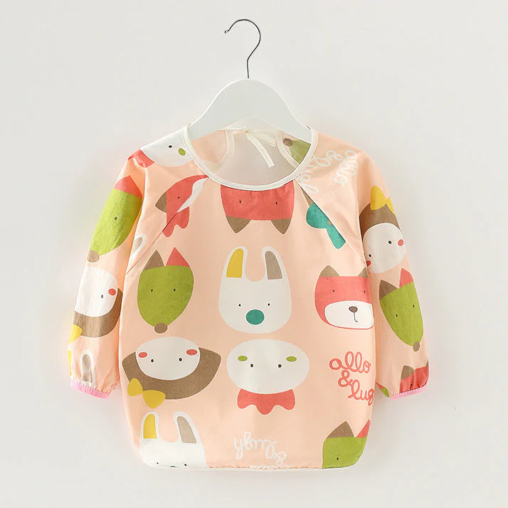 Baby Dinner Coverall Bib Spring And Autumn Long Sleeve Apron - Image 15