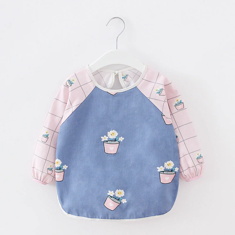 Baby Dinner Coverall Bib Spring And Autumn Long Sleeve Apron - Image 16