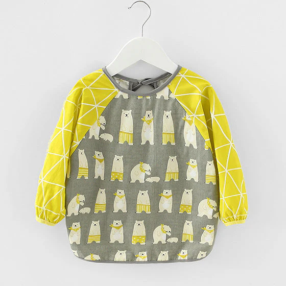 Baby Dinner Coverall Bib Spring And Autumn Long Sleeve Apron - Image 19