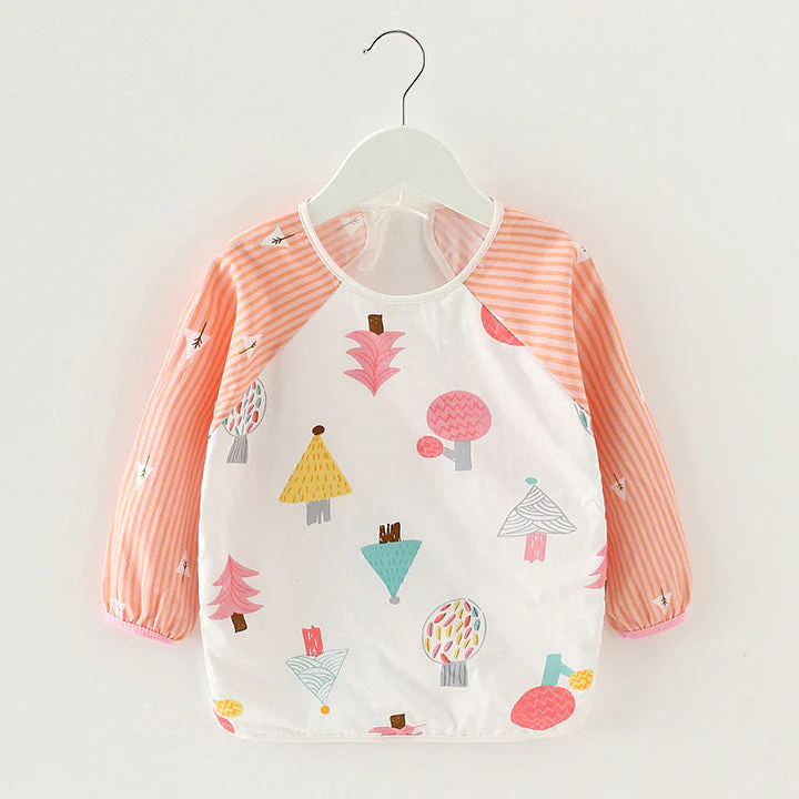 Baby Dinner Coverall Bib Spring And Autumn Long Sleeve Apron - Image 20