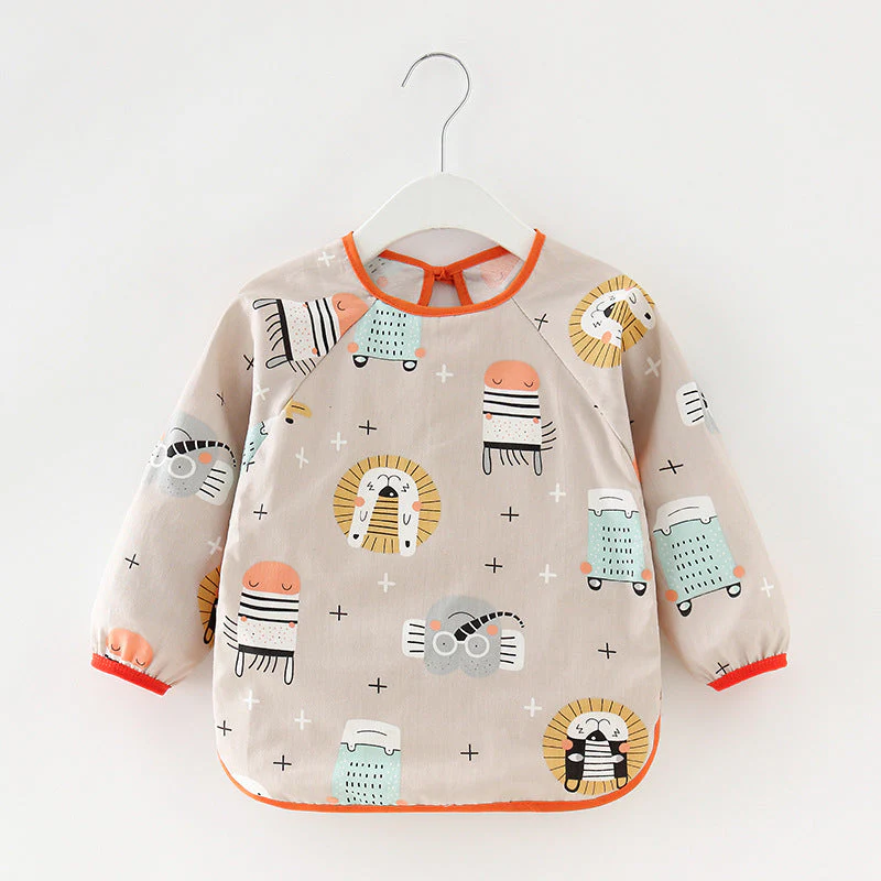 Baby Dinner Coverall Bib Spring And Autumn Long Sleeve Apron - Image 21