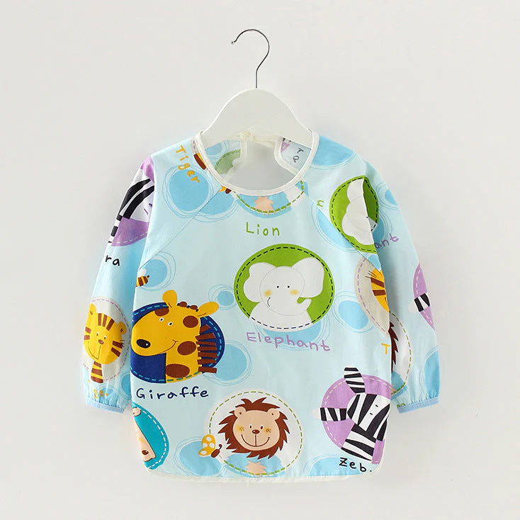 Baby Dinner Coverall Bib Spring And Autumn Long Sleeve Apron - Image 7