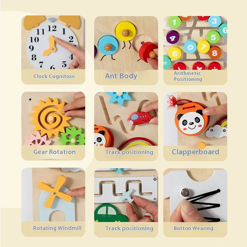 Baby Early Education Enlightenment Multi-functional Wall Game Children's Exploration Cognitive Exercise - Image 2