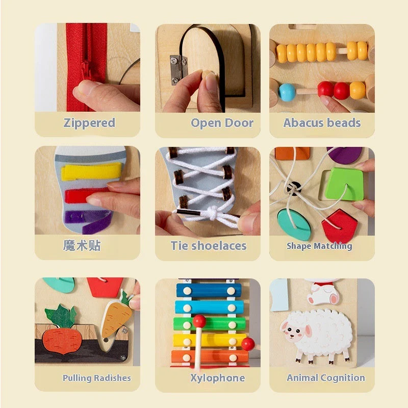 Baby Early Education Enlightenment Multi-functional Wall Game Children's Exploration Cognitive Exercise - Image 3