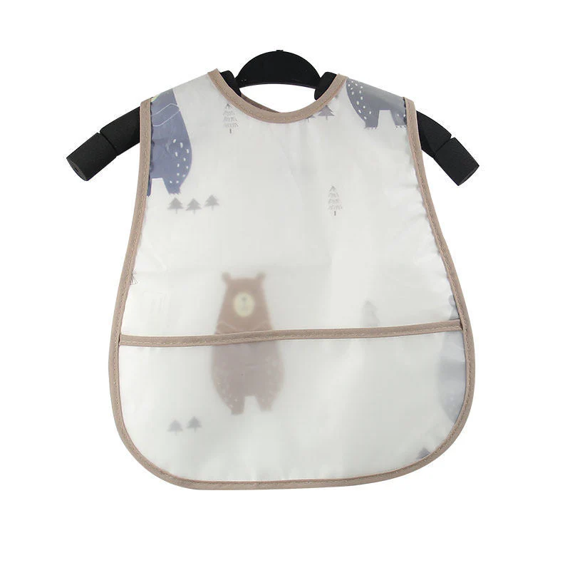 Baby eating bib girl baby waterproof children male painting apron - Image 11