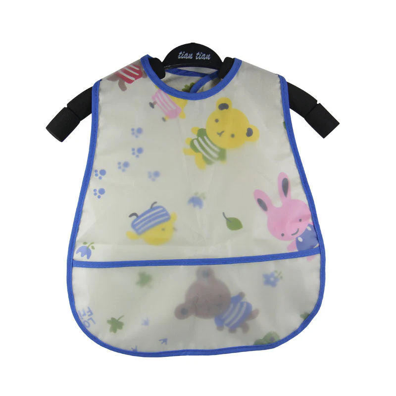 Baby eating bib girl baby waterproof children male painting apron - Image 12