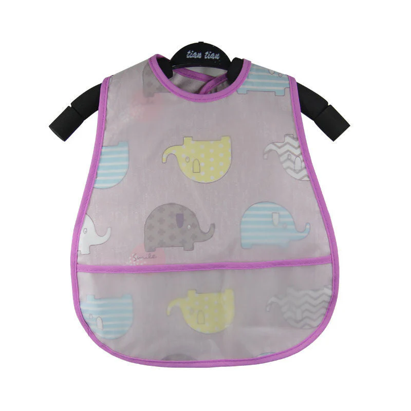Baby eating bib girl baby waterproof children male painting apron - Image 16