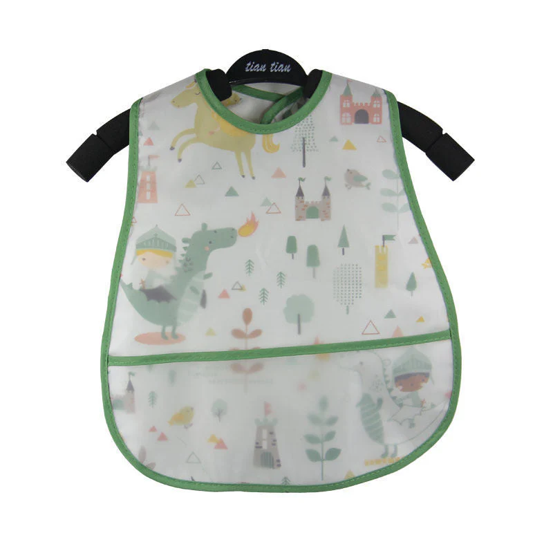 Baby eating bib girl baby waterproof children male painting apron - Image 3
