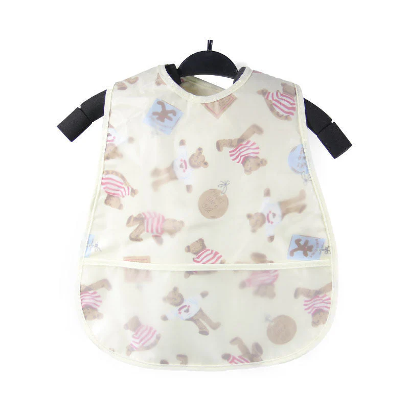 Baby eating bib girl baby waterproof children male painting apron - Image 5