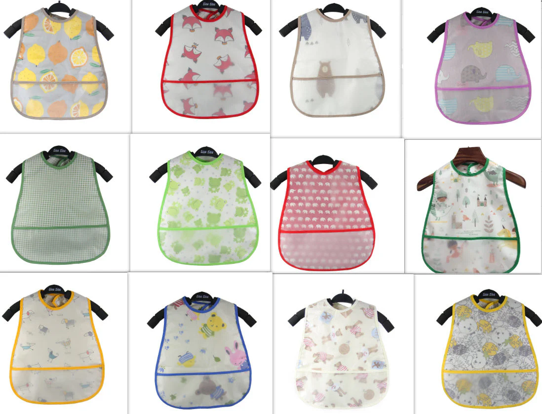 Baby eating bib girl baby waterproof children male painting apron - Image 6