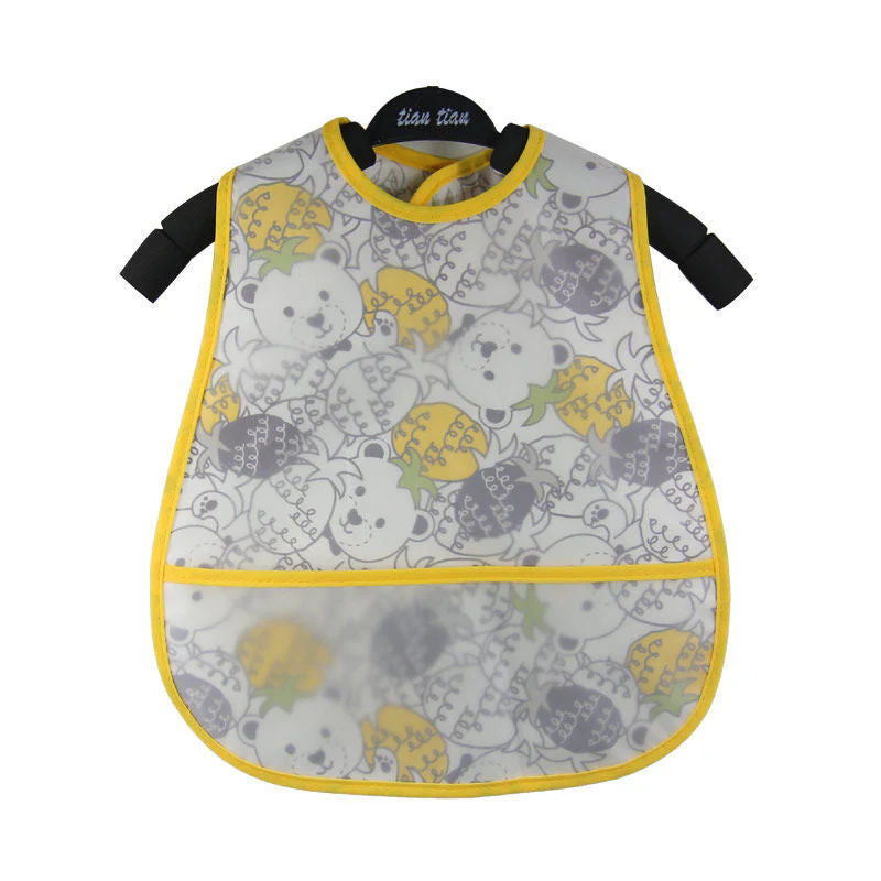 Baby eating bib girl baby waterproof children male painting apron - Image 7