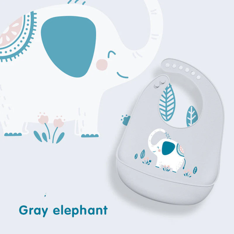 Baby Eating Silicone Bib Baby Stereo Waterproof - Image 12