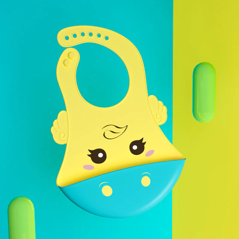 Baby Eating Silicone Bib Baby Stereo Waterproof - Image 14