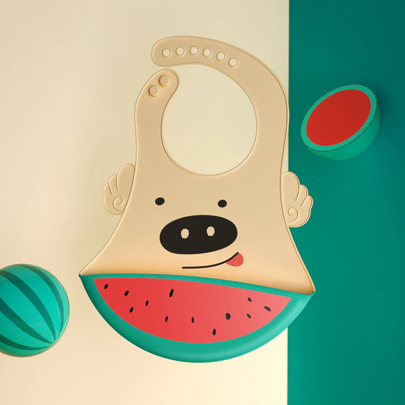 Baby Eating Silicone Bib Baby Stereo Waterproof - Image 16