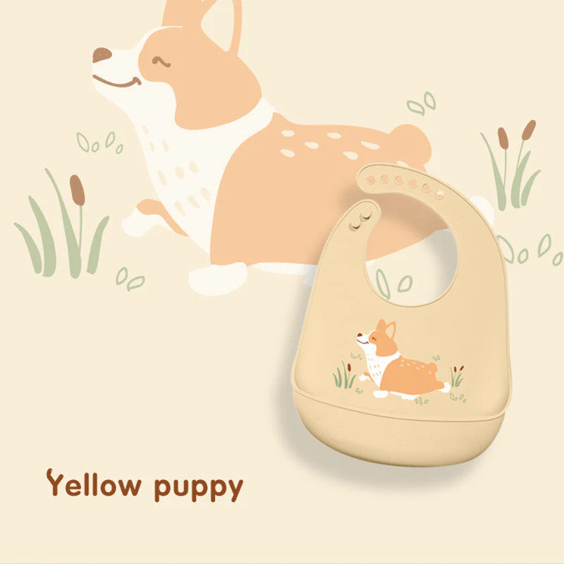 Baby Eating Silicone Bib Baby Stereo Waterproof - Image 3