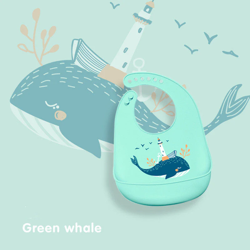 Baby Eating Silicone Bib Baby Stereo Waterproof - Image 4