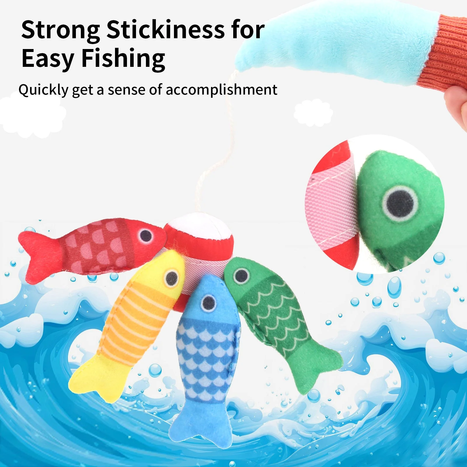 Baby Fishing Toys Three-dimensional Fabric Crawling Early Education Enlightenment - Image 3