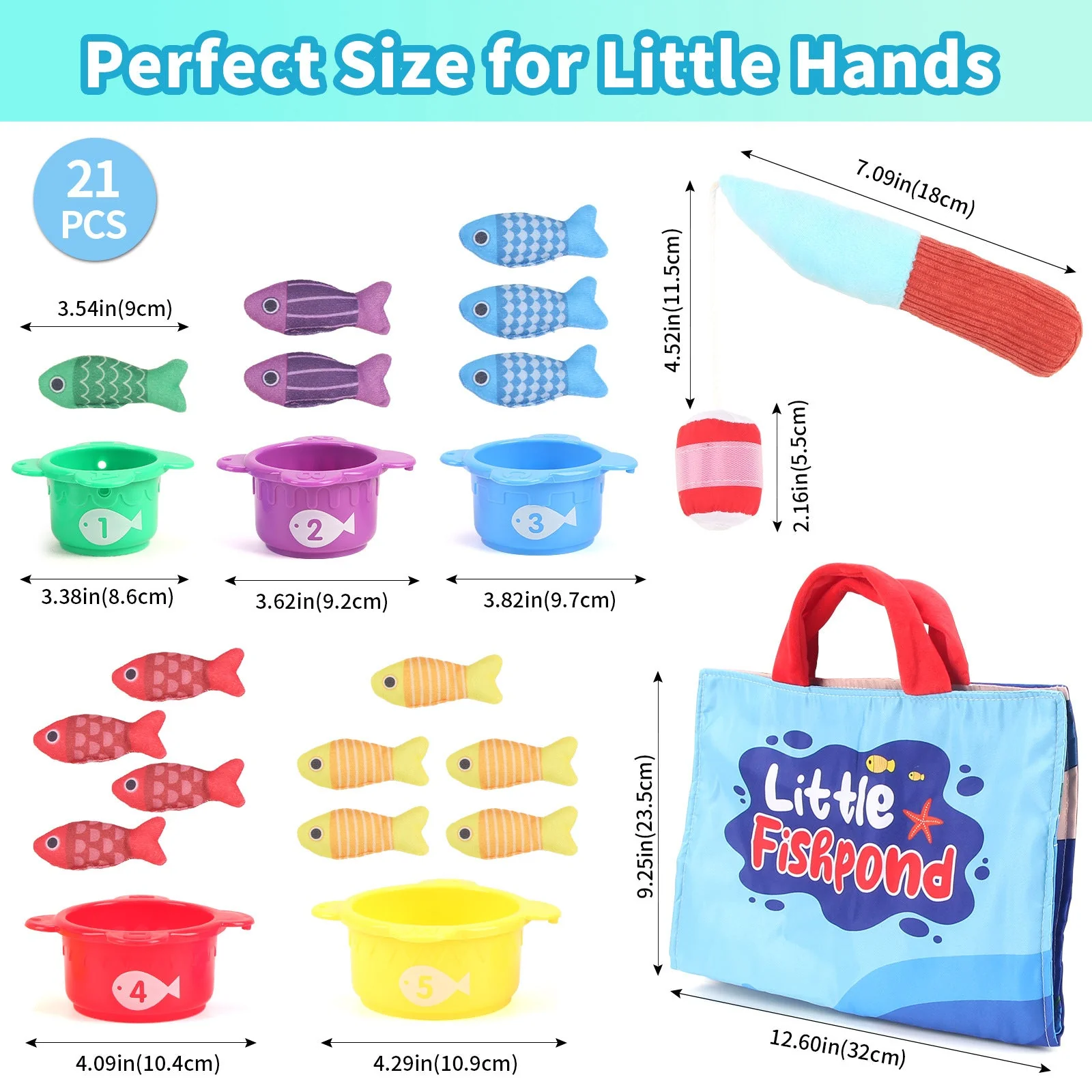 Baby Fishing Toys Three-dimensional Fabric Crawling Early Education Enlightenment - Image 6