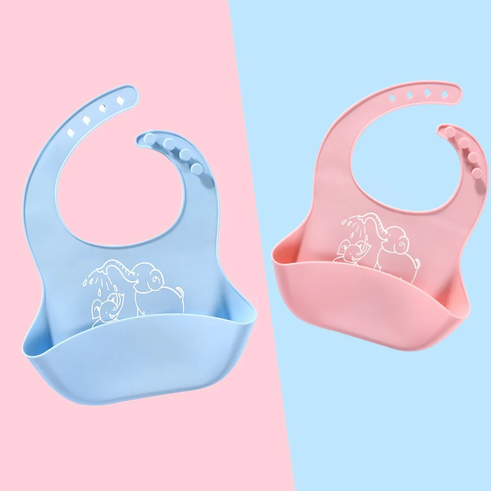Baby food Bib baby meal silicone saliva bag - Image 3