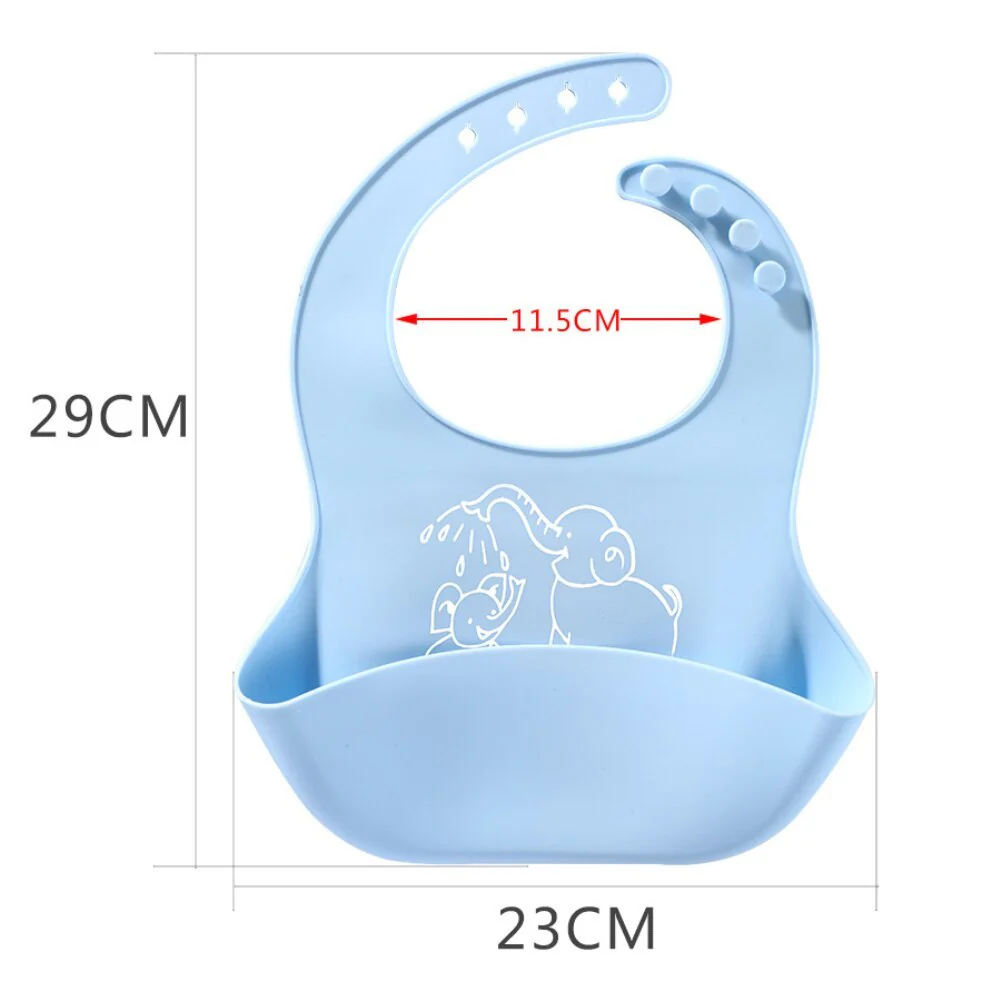Baby food Bib baby meal silicone saliva bag - Image 5
