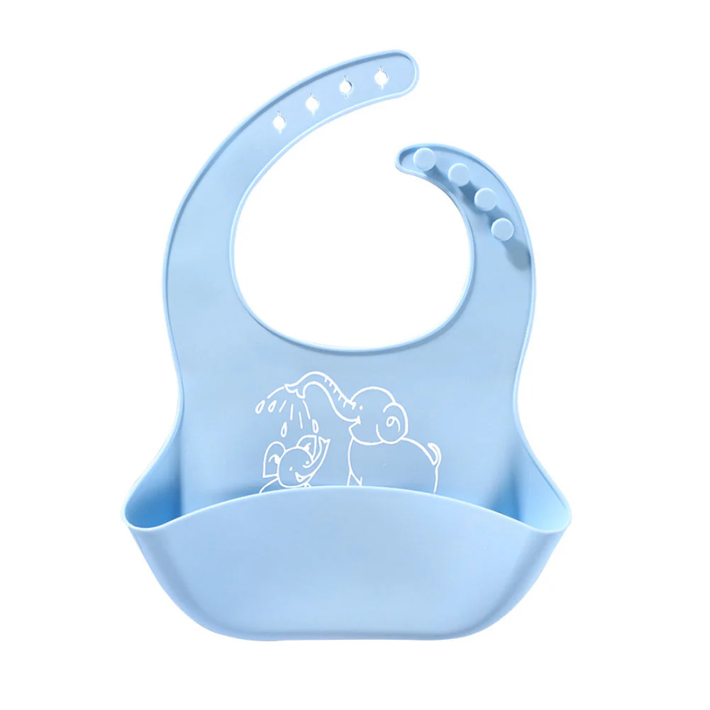 Baby food Bib baby meal silicone saliva bag - Image 8