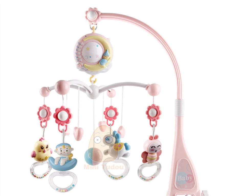 Baby Rattles Crib Mobiles Toy Holder Rotating Mobile Bed Bell Musical Box Projection Newborn Infant Baby Boy Toys - Image 13