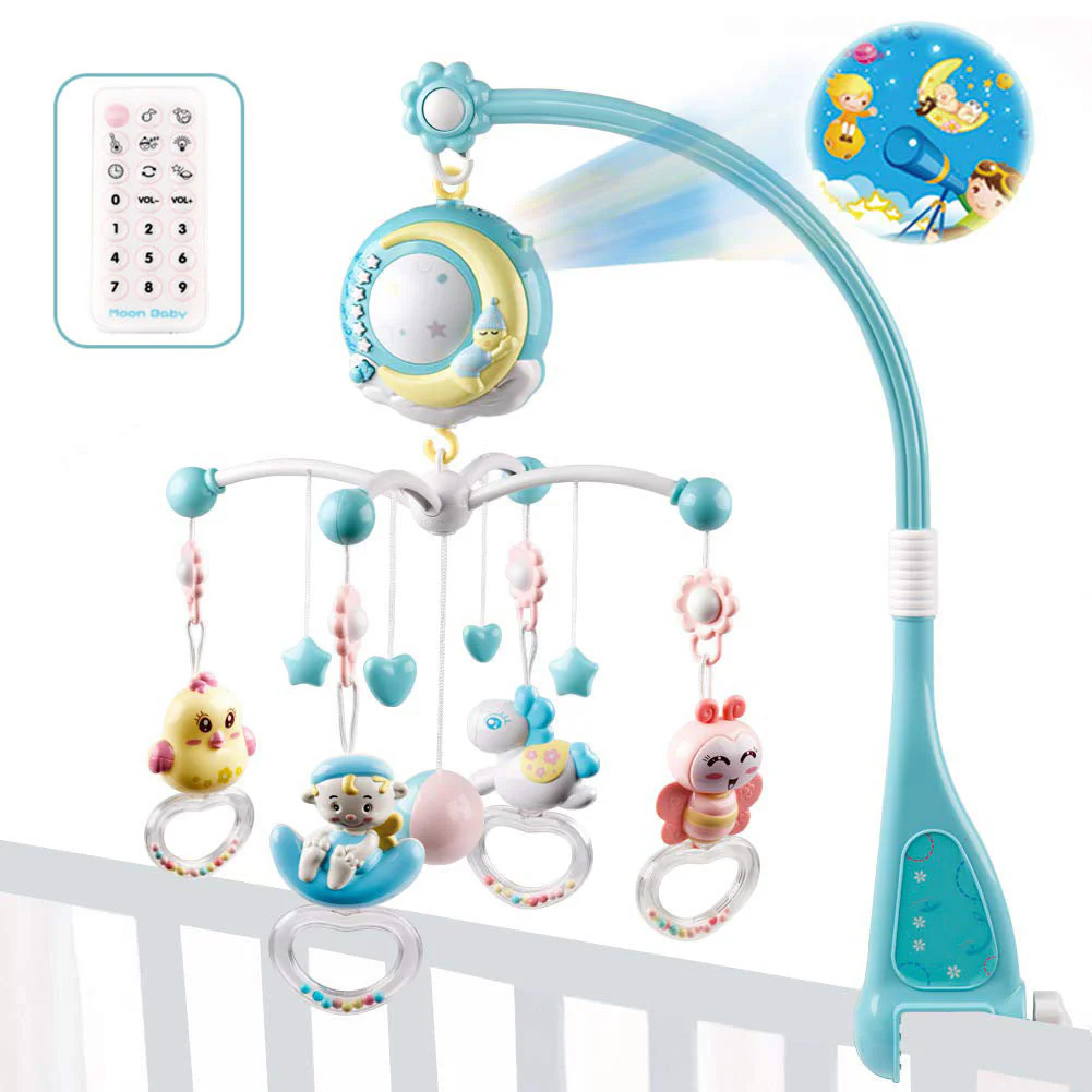 Baby Rattles Crib Mobiles Toy Holder Rotating Mobile Bed Bell Musical Box Projection Newborn Infant Baby Boy Toys - Image 14