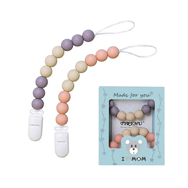 Baby Silicone Pacifier Chain, Baby Soothing Toys, Molars - Image 4
